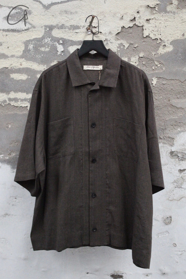 AVIVA JIFEI XUE 25 Spring/Summer Short Sleeve Boxy Shirt AJX-SS25-SSBS-SSS-Shale